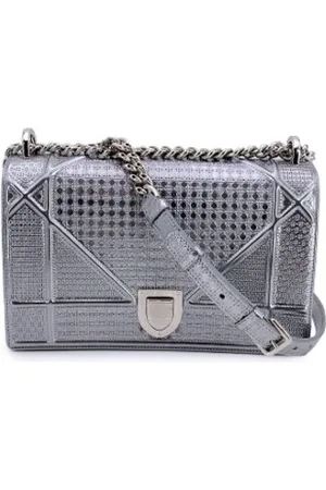 Dior Pre-owned, Dame, Grå, ONE SIZE, Uld, Pre-owned Laeder dior-tasker