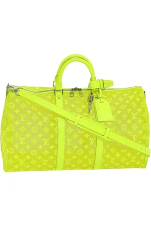 LOUIS VUITTON Pre-owned, unisex, Gul, ONE SIZE, Uld, Pre-owned canvas tasker