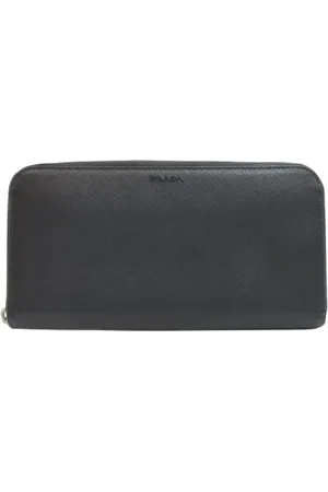 Prada Pre-owned, Herre, Sort, ONE SIZE, Læder, Pre-owned Laeder punge