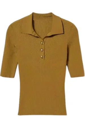 Twin-Set Top, Dame, Grøn, S, Brun T-shirts og Polos