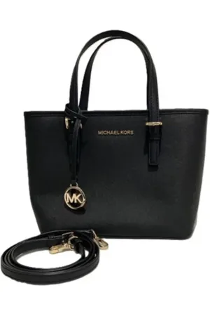 Michael Kors Pre-owned, Dame, Sort, ONE SIZE, Uld, Pre-owned Laeder hndtasker