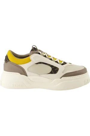 Fendi Sko, Herre, Flerfarvet, 45 EU, Læder, Brun Force Sneakers Forår-Sommer 2025