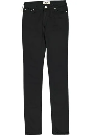 Acne Studios Jeans, Dame, Sort, W26, Denim, Slim Fit Sort Denim Jeans