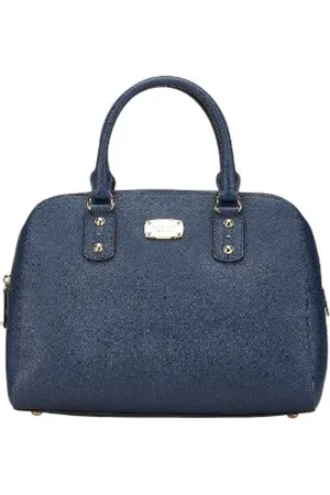 Michael Kors Pre-owned, Dame, Blå, ONE SIZE, Tyl, Pre-owned Laeder hndtasker