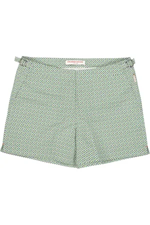 Orlebar Brown Badetøj, Herre, Grøn, W31, Nylon, Genbrugsnylon Badeshorts Geo Kiwi