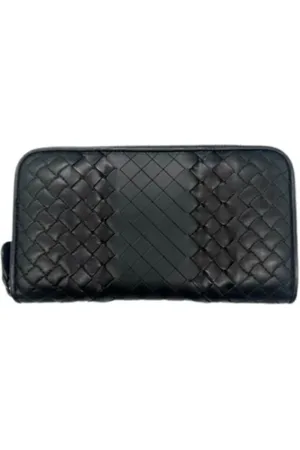 Bottega Veneta Pre-owned, Herre, Sort, ONE SIZE, Læder, Pre-owned Laeder punge