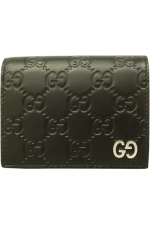 Gucci Pre-owned, unisex, Sort, ONE SIZE, Tyl, Pre-owned Laeder punge