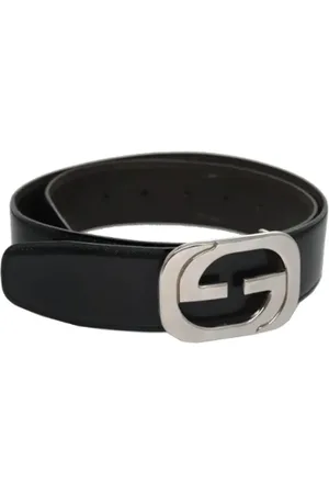 Gucci Pre-owned, Dame, Sort, ONE SIZE, Tyl, Pre-owned Laeder baelter