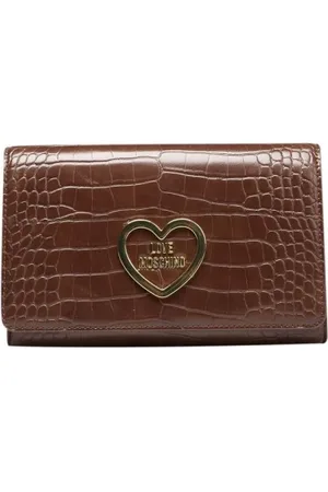 Moschino Taske, Dame, Brun, ONE SIZE, Uld, Kæde Skuldertaske med Logo