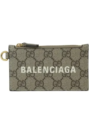 Gucci Pre-owned, unisex, Grå, ONE SIZE, Tyl, Pre-owned Canvas punge