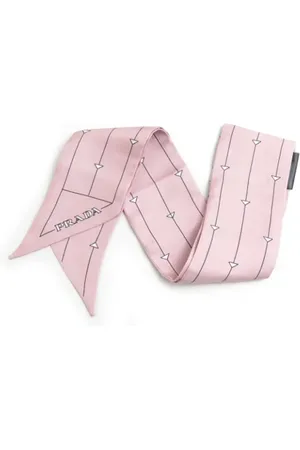 Prada Pre-owned, Dame, Lyserød, ONE SIZE, Tyl, Pre-owned Silke trklaeder