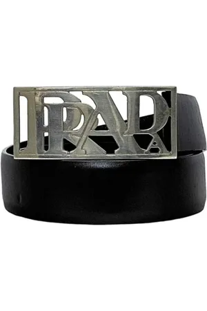 Prada Pre-owned, Dame, Sort, ONE SIZE, Tyl, Pre-owned Laeder baelter