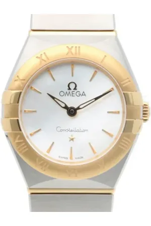Omega Pre-owned, Dame, Hvid, ONE SIZE, Uld, Pre-owned Rustfrit stal watches