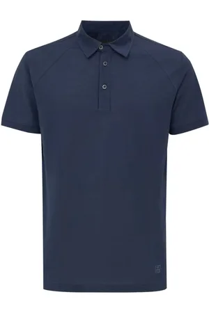 corneliani Top, Herre, Blå, L, Bomuld, Blå Bomuld Polo Skjorte
