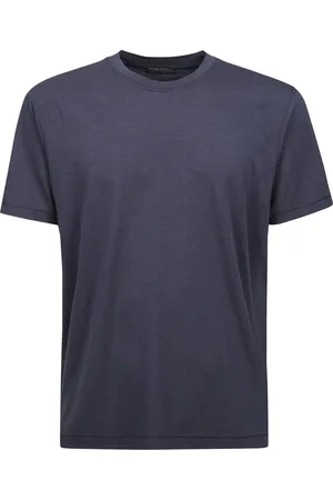 Tom Ford Top, Herre, Blå, 4XL, Bomuld, Bomuld Lyocell T-shirt
