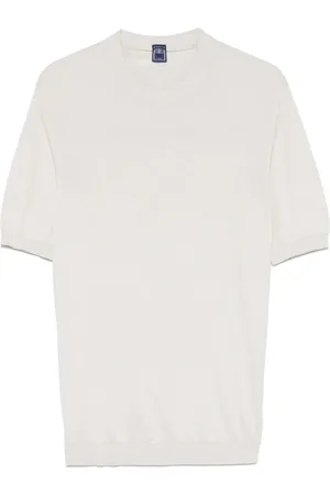 FEDELI Top, Herre, , L, Bomuld, Bomuld Rund Hals Sweater