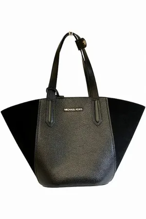 Michael Kors Pre-owned, Dame, Sort, ONE SIZE, Tyl, Pre-owned Laeder hndtasker
