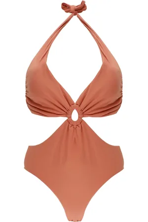 FISICO Badetøj, Dame, , XS, Uld, badedragt med front ring detalje