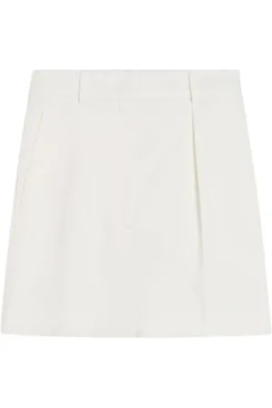 Sportmax Shorts, Dame, Hvid, XS, Bomuld, Hvide Gabardine Stretch Shorts