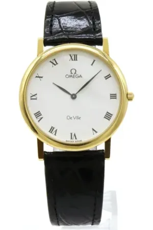 Omega Pre-owned, Herre, Hvid, ONE SIZE, Uld, Pre-owned Laeder watches