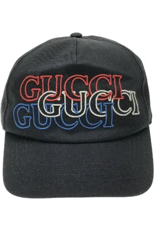 Gucci Pre-owned, Dame, Sort, ONE SIZE, Bomuld, Pre-owned Bomuld hatte