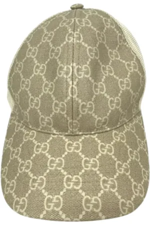 Gucci Pre-owned, Dame, , ONE SIZE, Tyl, Pre-owned Canvas hatte