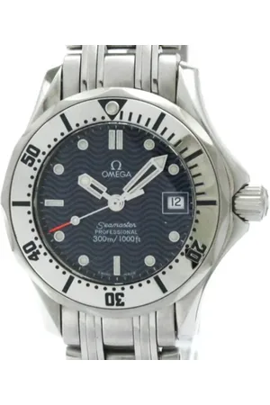 Omega Pre-owned, Dame, Blå, ONE SIZE, Tyl, Pre-owned Rustfrit stal watches