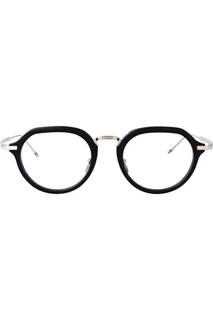 Thom Browne Tilbehør, unisex, Blå, 51 MM, Uld, Stilfulde Optiske Briller til Moderigtigt Look