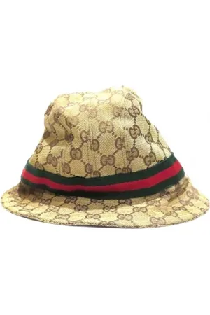 Gucci Pre-owned, Dame, , ONE SIZE, Tyl, Pre-owned Canvas hatte