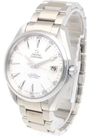 Omega Pre-owned, Herre, Hvid, ONE SIZE, Pre-owned Rustfrit stal watches