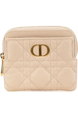 Dior Pre-owned, Dame, Lyserød, ONE SIZE, Tyl, Pre-owned Laeder punge