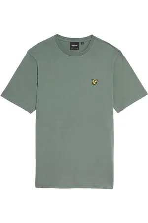 Lyle & Scott Top, Herre, Grøn, 4XL, Bomuld, Plain T-Shirt