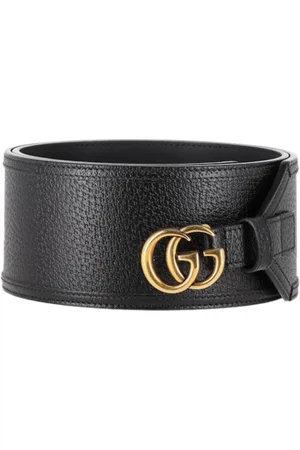 Gucci Pre-owned, Dame, Sort, ONE SIZE, Uld, Pre-owned Laeder baelter