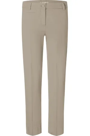 Cambio Bukser, Dame, , M, Uld, Stella Cropped Sand Bukser