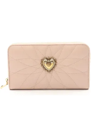 Dolce & Gabbana Pre-owned, Dame, Lyserød, ONE SIZE, Tyl, Pre-owned Laeder punge