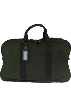 Prada Pre-owned, Dame, Grøn, ONE SIZE, Uld, Pre-owned Stof prada-tasker