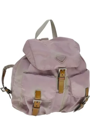 Prada Pre-owned, Dame, Lyserød, ONE SIZE, Nylon, Pre-owned nylon rygsaekke