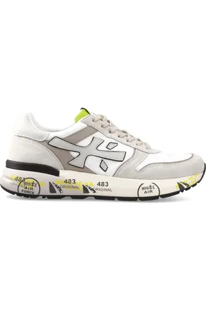 Premiata Sko, Herre, Flerfarvet, 40 EU, Læder, Hvide Mick Sneakers med Logo Patch