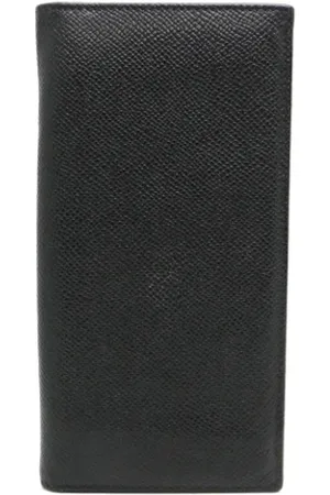 Bvlgari Pre-owned, Herre, Sort, ONE SIZE, Læder, Pre-owned Laeder punge