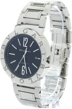 Bvlgari Pre-owned, Herre, Sort, ONE SIZE, Pre-owned Rustfrit stal watches