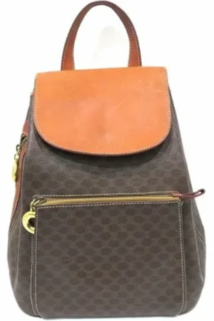 Céline Pre-owned, Dame, Brun, ONE SIZE, Tyl, Pre-owned Canvas rygsaekke