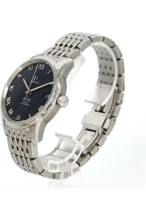 Omega Pre-owned, Herre, Blå, ONE SIZE, Pre-owned Rustfrit stal watches