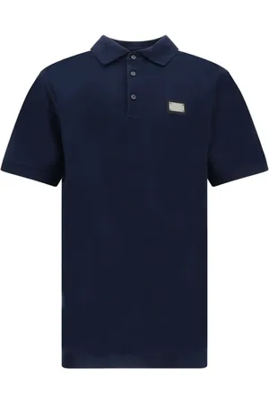 Dolce & Gabbana Top, Herre, Sort, L, Bomuld, Klassisk Bomuldspolo