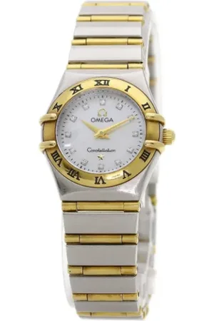 Omega Pre-owned, Dame, Hvid, ONE SIZE, Uld, Pre-owned Rustfrit stal watches