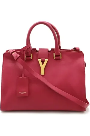 Saint Laurent Pre-owned, Dame, Lyserød, ONE SIZE, Uld, Pre-owned Laeder hndtasker