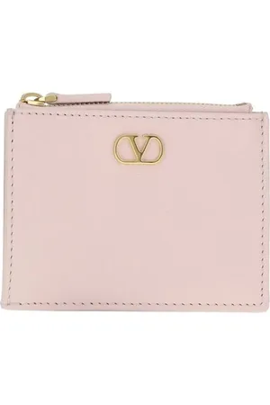 VALENTINO GARAVANI Tilbehør, Dame, Lyserød, ONE SIZE, Læder, VLogo Kortholder