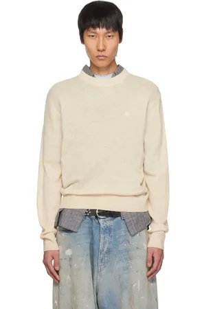 Acne Studios Strik, Herre, , XL, Uld, Havregryn Melange Strik
