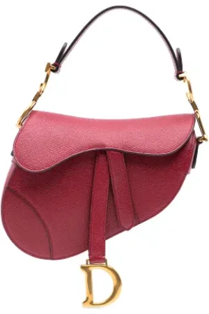 Dior Pre-owned, Dame, Rød, ONE SIZE, Uld, Pre-owned Laeder dior-tasker