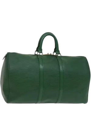 LOUIS VUITTON Pre-owned, Dame, Grøn, ONE SIZE, Tyl, Pre-owned Laeder louis-vuitton-tasker