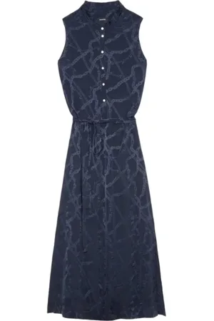 Zadig & Voltaire Kjole, Dame, Blå, S, Elegant Kjole til Kvinder
